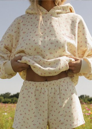 Puff Hoodie Floral