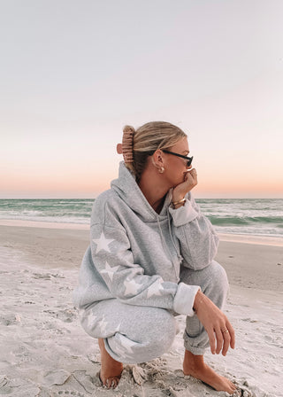 Gray Star Side Hoodie