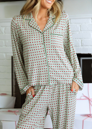 Holiday Hearts Pajama Set