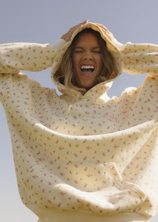 Puff Hoodie Floral