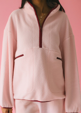 Pink Fleece Quarterzip