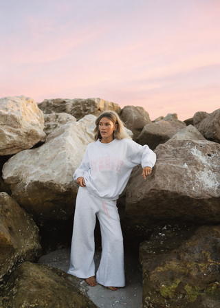Pinky Campus Mockneck