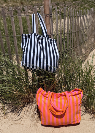 Striped Terry Tote Bag