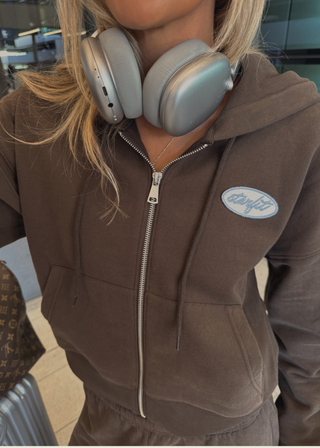 Jetsetter Cropped Hoodie Zip Up