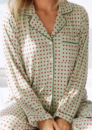 Holiday Hearts Pajama Set