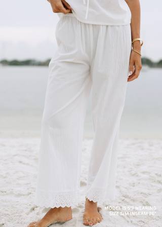 Poplin Cotton Pants