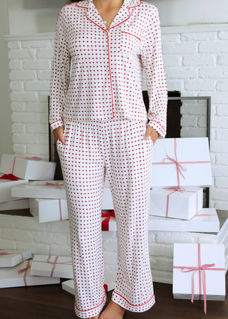 Holiday Hearts Pajama Set