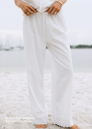 Poplin Cotton Pants