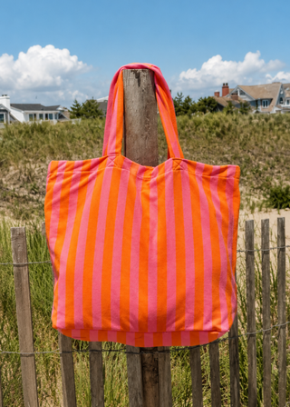 Striped Terry Tote Bag