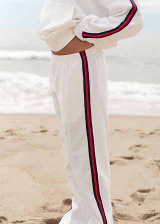 Side Stripe Americana Open Sweats