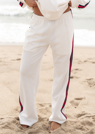 Side Stripe Americana Open Sweats