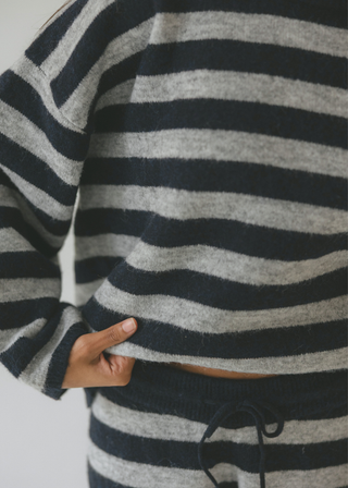 Striped Knit Crewneck