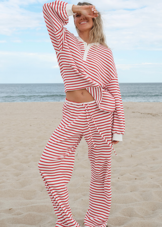 Striped Thermal Pants