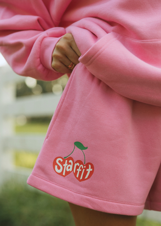Pink Cherry Sweatshorts