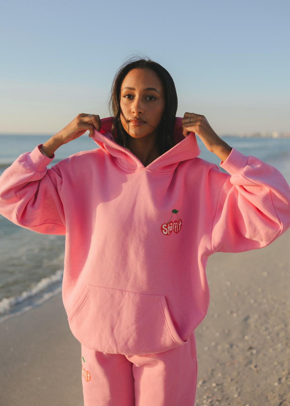 Pink Cherry Sweatshirt – STARFIT Pink Cherry Sweatshirt – STARFIT