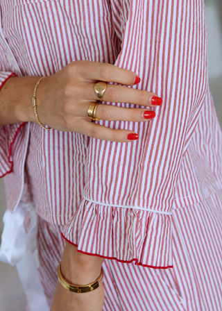 Holiday Ruffle Pajama Set