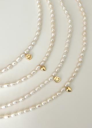 Piper Pearl Necklace - Smiley