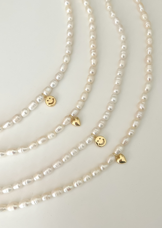 Piper Pearl Necklace - Heart