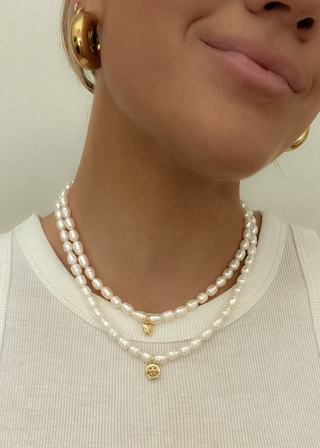 Piper Pearl Necklace - Heart